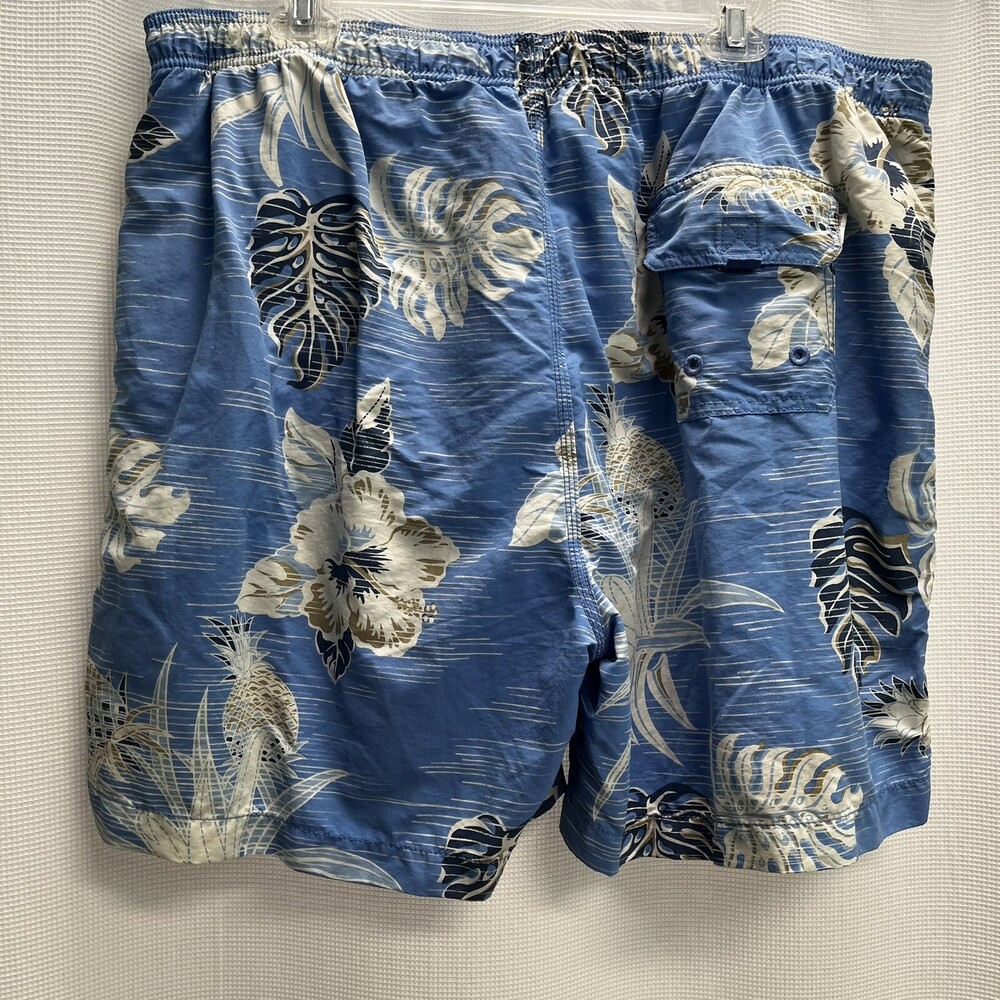 Tommy Bahama Relax Mens Blue Floral Swim Trunks XL Beach Classic - Picture 2 of 7